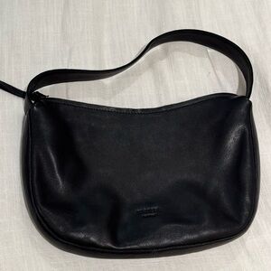 Margot Black Leather Bag with Cream Interior
